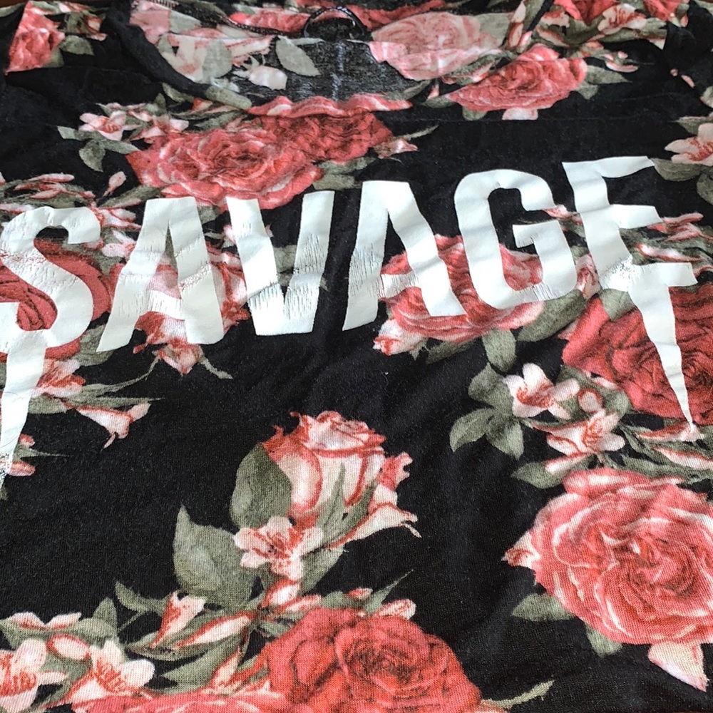 Women’s mini dress savage floral pattern